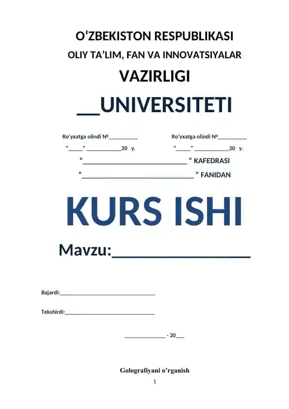 Golografiya kurs ishi