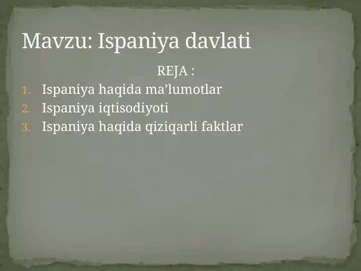 Ispaniya davlati