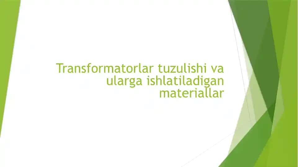 Transformatorlar
