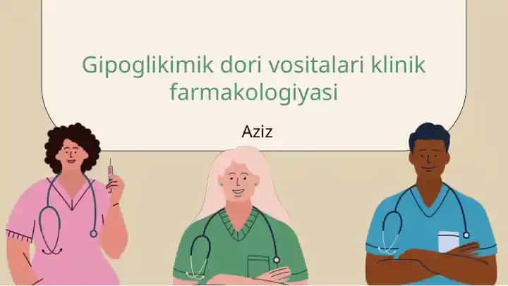 Gipoglikimik dori vositalari klinik farmakologiyasi