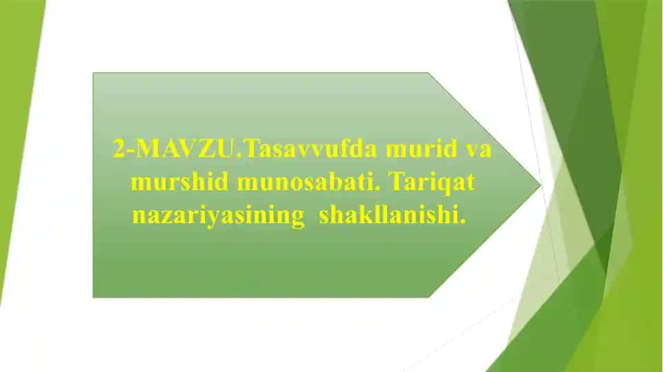 Tasavvufda Murid va Murshid Munosabati