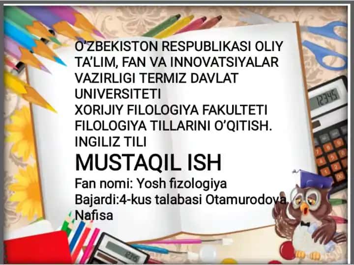 Yosh fizologiya