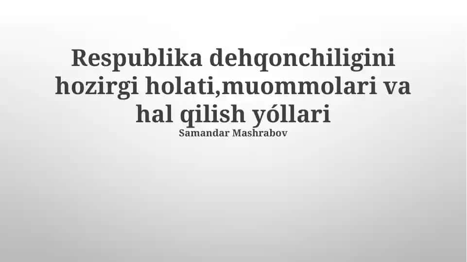 Iqlim o'zgarishining qishloq xo'jaligiga ta'siri