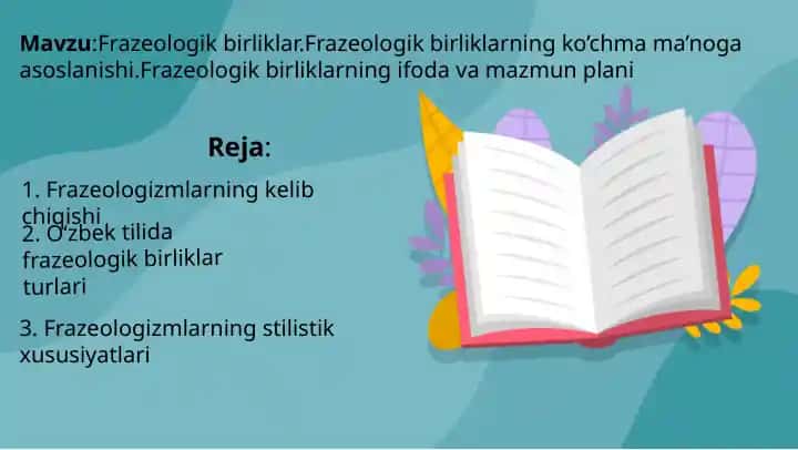 Frazeologik Birliklar