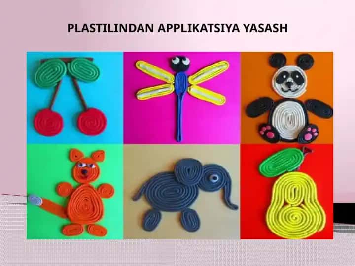 Plastilindan Applikatsiya Yasash