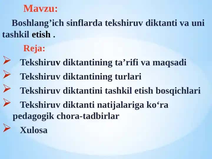 Tekshiruv diktanti