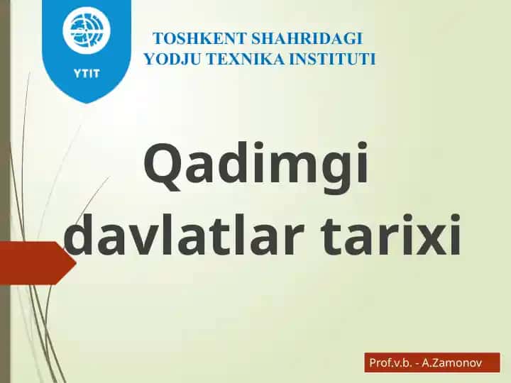 Qadimgi davlatlar tarixi