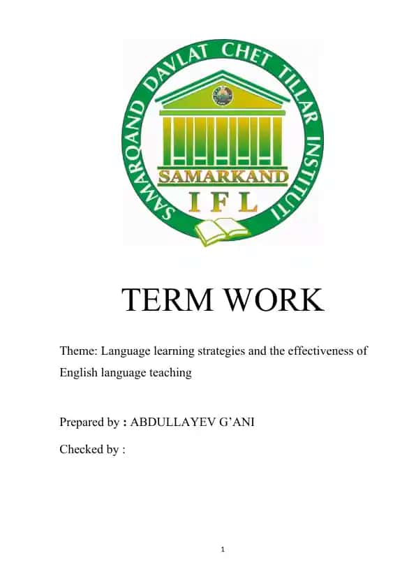 Language learning strategies and the effectiveness of English language teaching