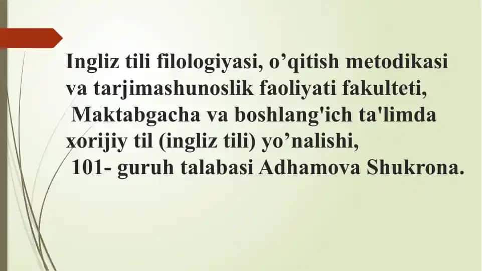 Ingliz tilifilologiyasi