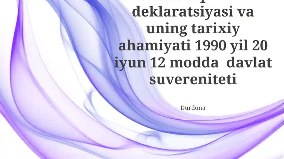 Mustaqillik Deklaratsiyasi