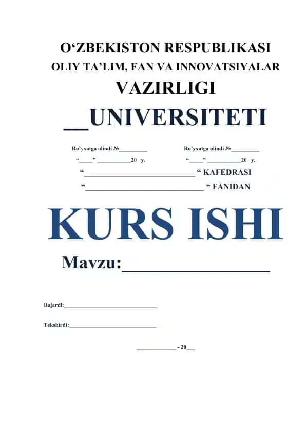 Siyosiy ong haqida kurs ishi