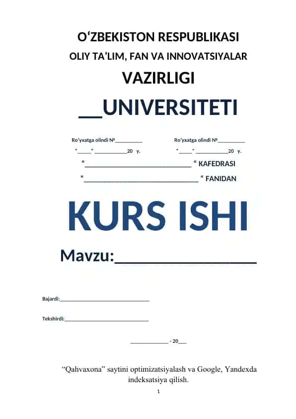 Goolash saytini optimizatsiyalash va indeksatsiya qilish