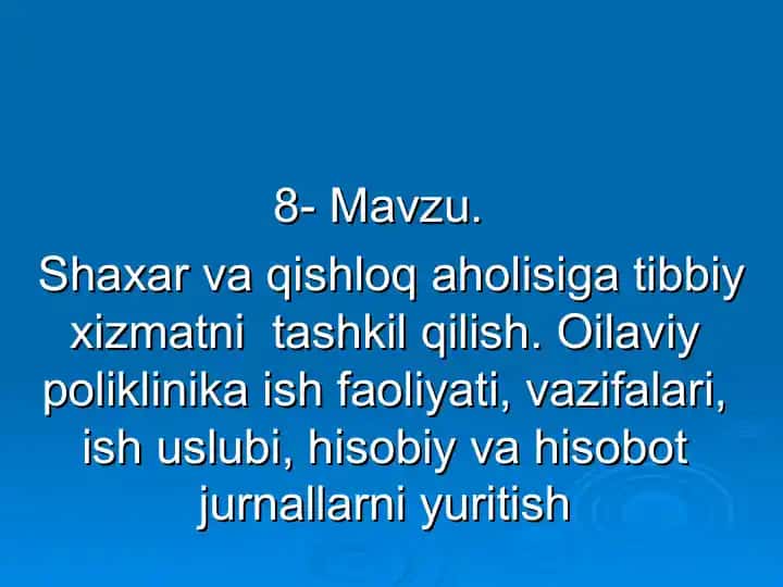 Salomatlikni muhofazalash