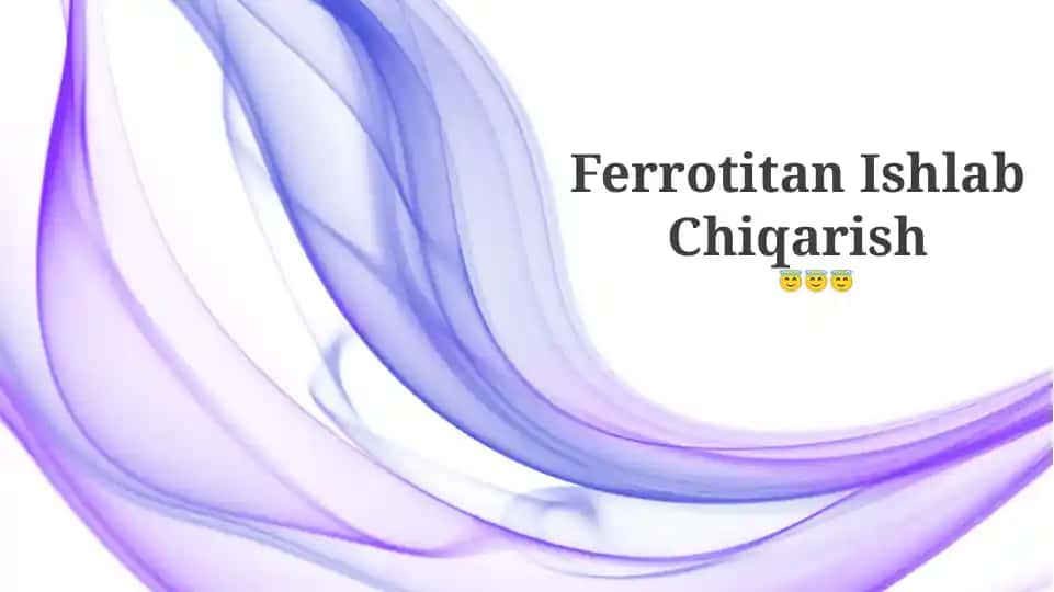 Ferrotitan Ishlab Chiqarish