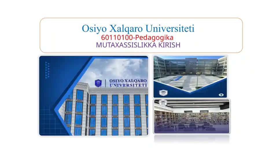Pedagogning o'zini o'ziga rivojlantirish – uzluksiz jarayon sifatida