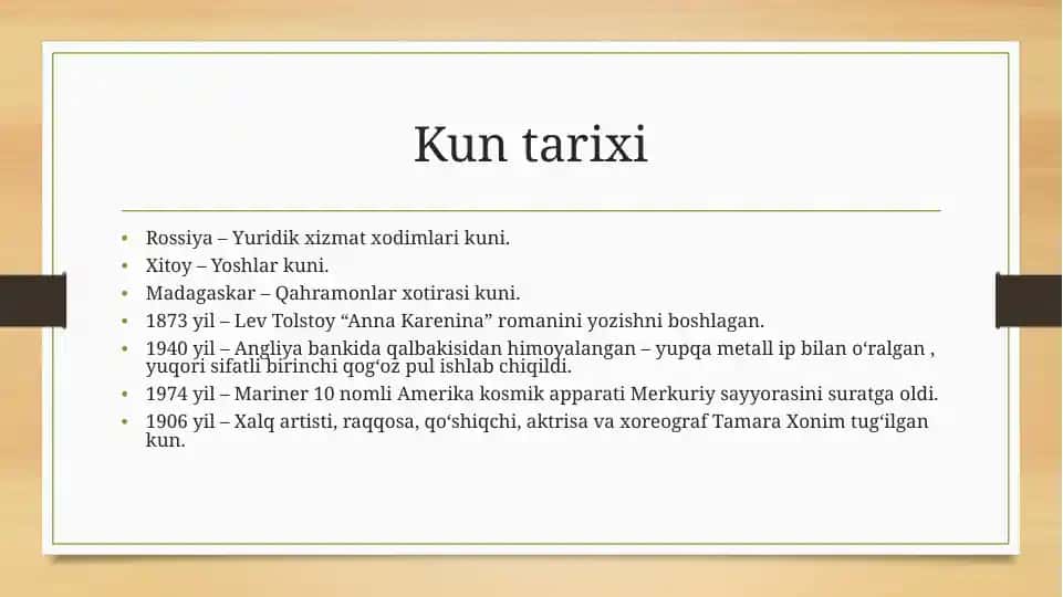 Kun tarixi
