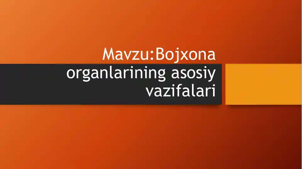 Bojxona organlarining asosiy vazifalari