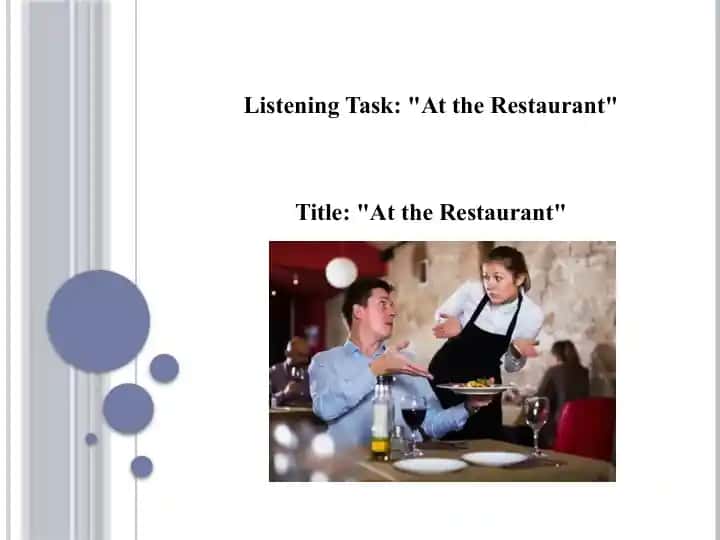 At the Restaurant