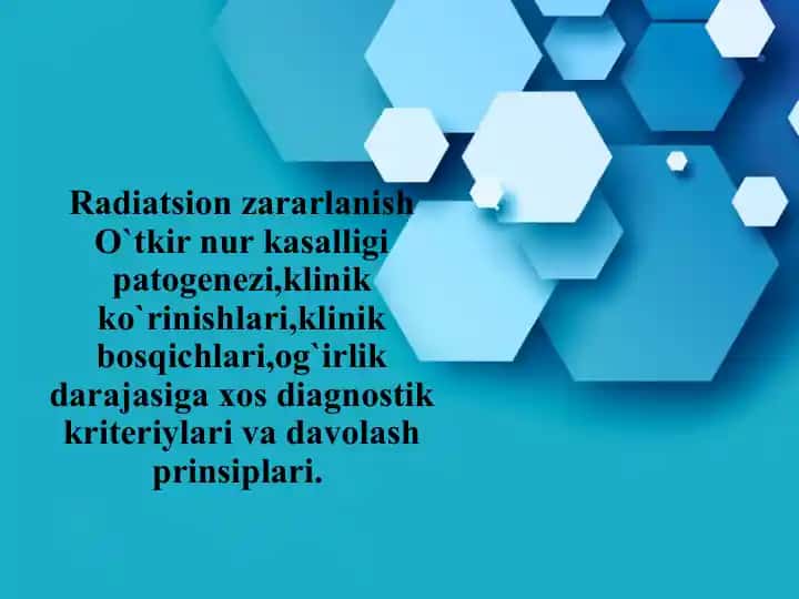 Radiatsion zararlanish