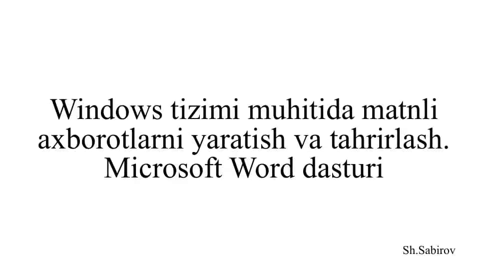 Microsoft Office