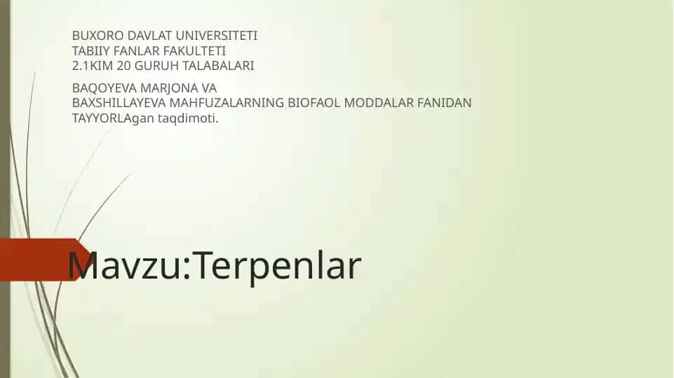 Terpenlar