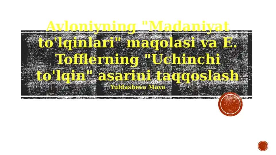 Madaniyat to'lqinlari