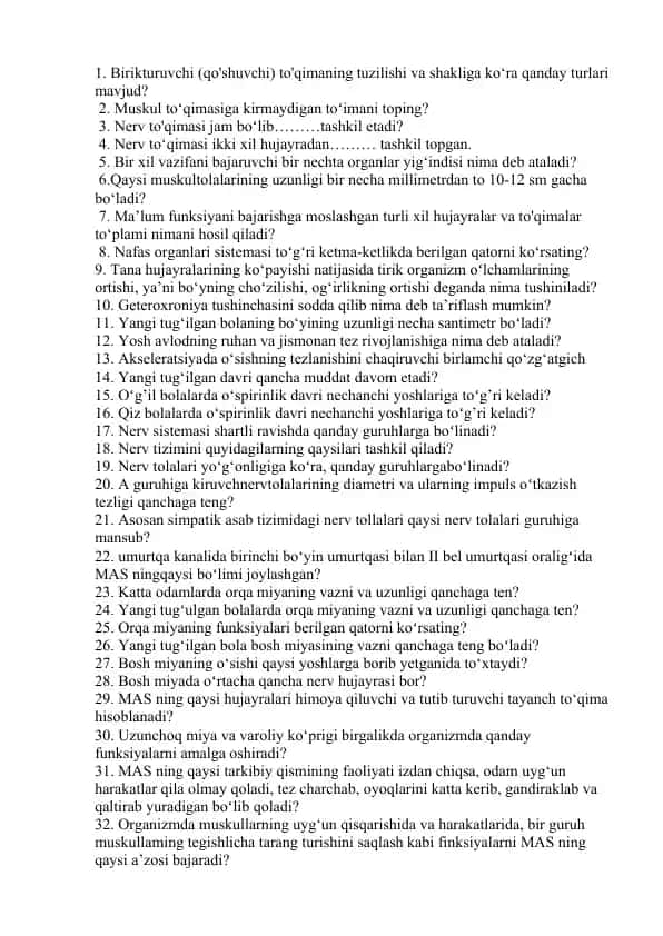 Anatomik qo'shuvchilar haqida