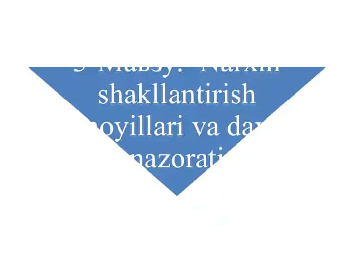 Maksimal va Minimal Narxlar