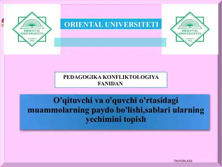 Muammoli o’qitish
