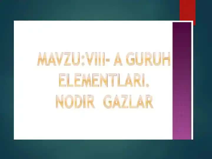 Inert gazlar