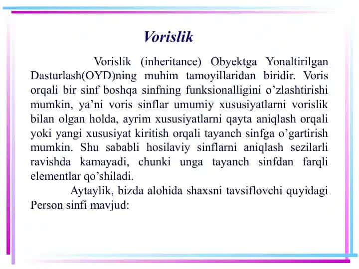 Vorislik