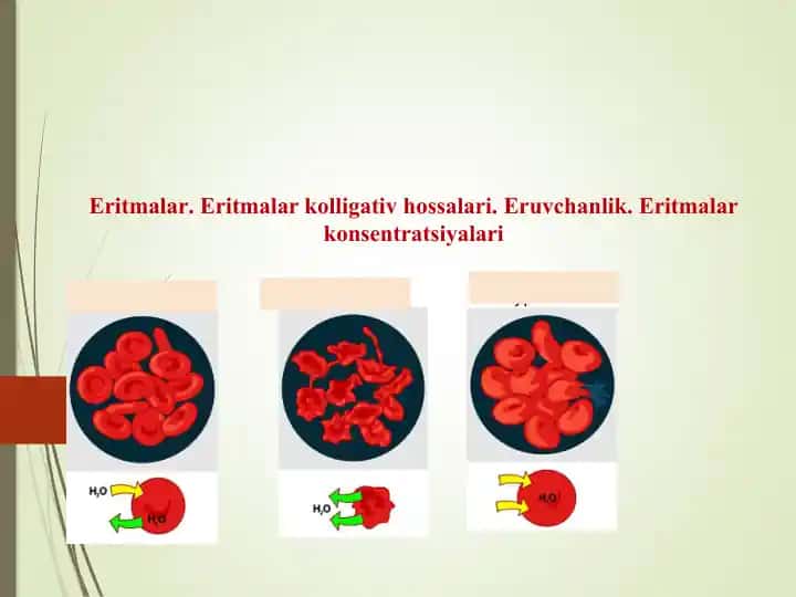 Eritmalarning kolligativ xossalari