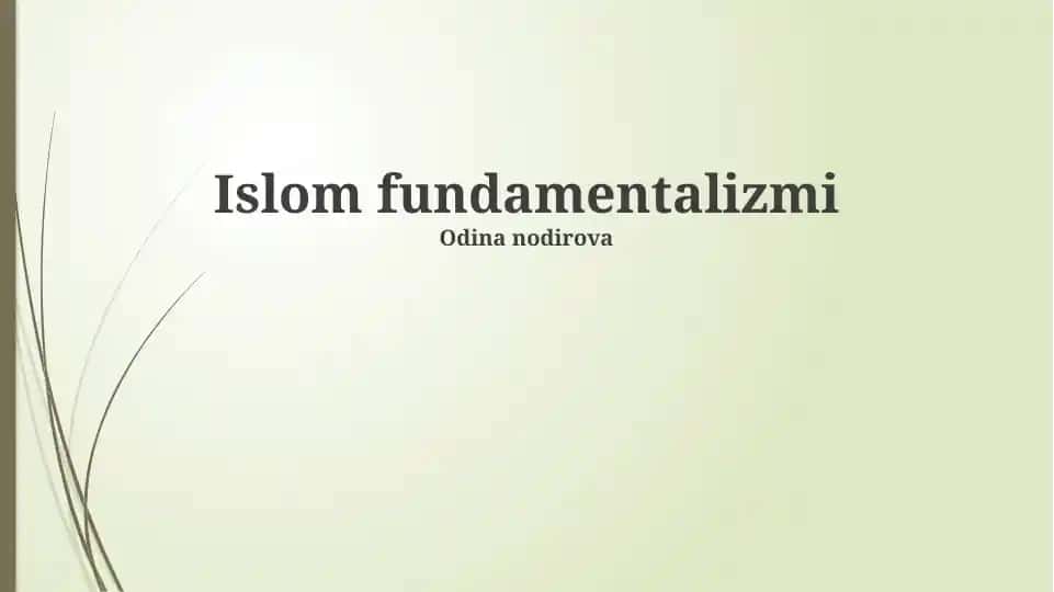 Islom fundamentalizmi