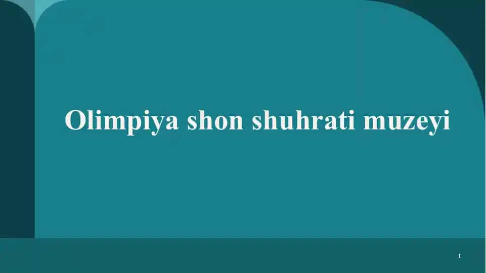 Olimpiyashonshuhratimuzeyi