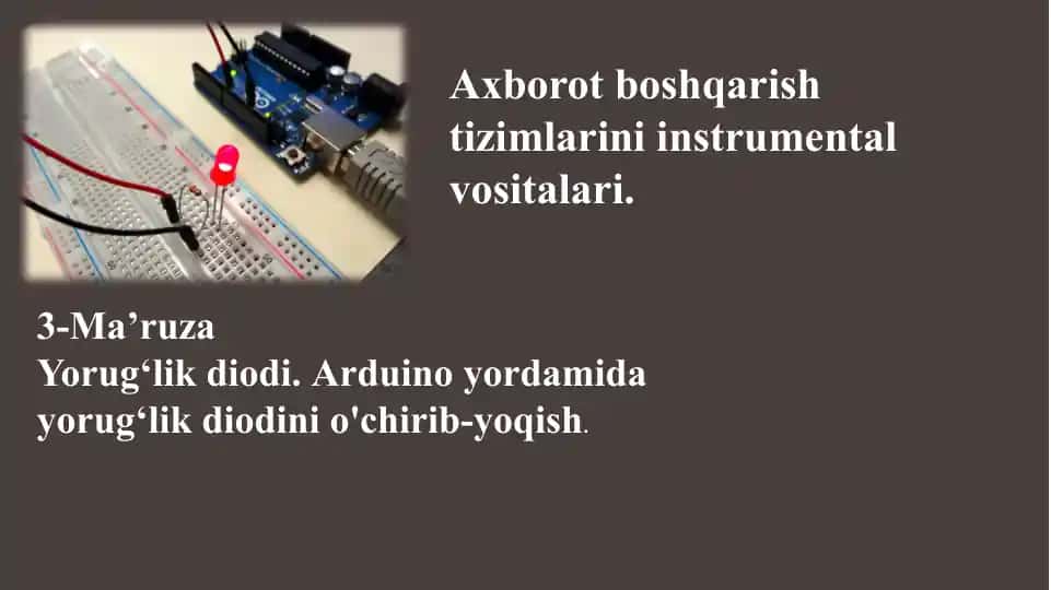 Axborot boshqarish tizimlari uchun instrumental vositalari