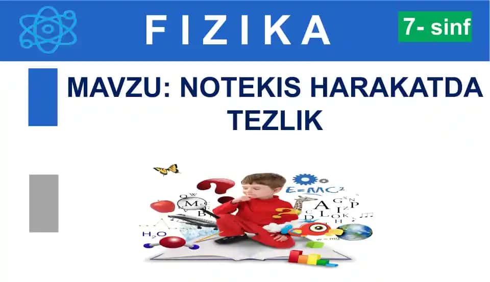 Notekis Harakatda Tezlik