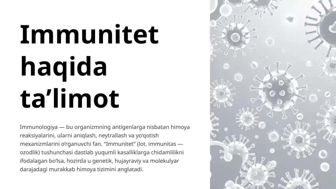 Immunitet haqida ta’limot