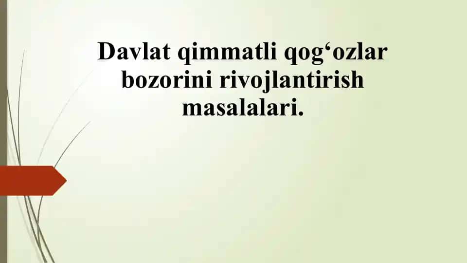Davlat qimmatli qog‘ozlar bozori