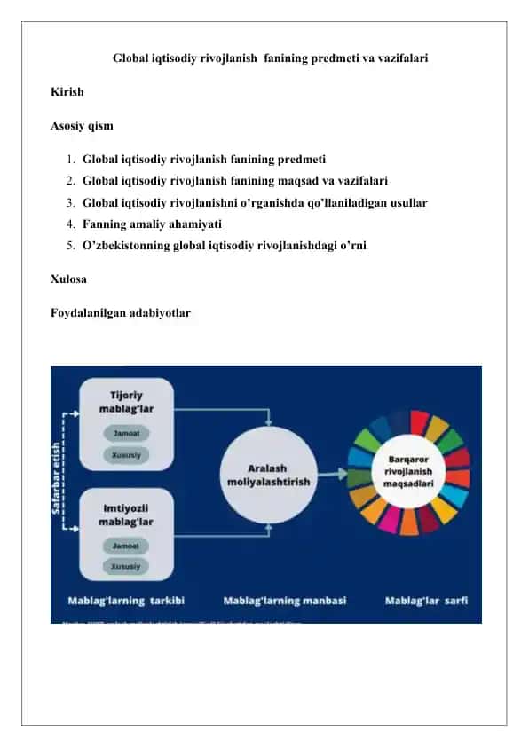 Global iqtisodiy rivojlanish
