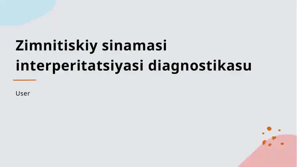 Zimnitskiy Test