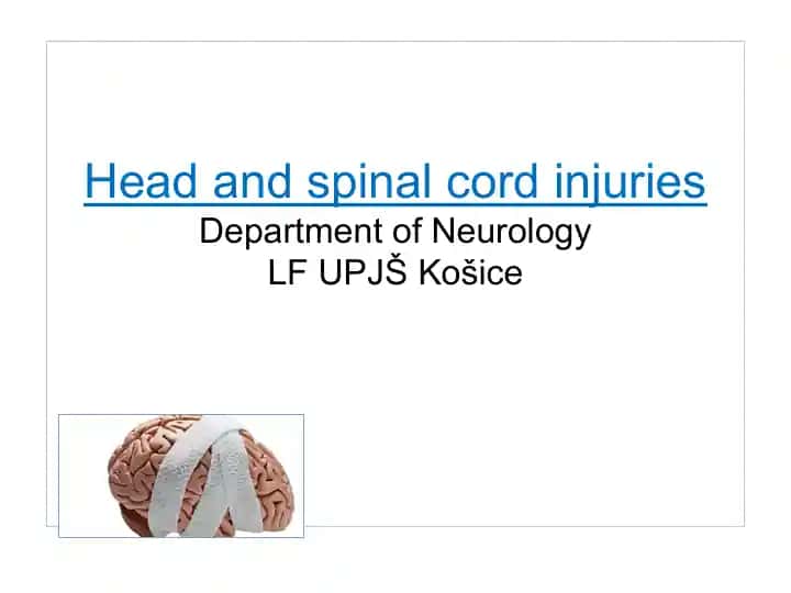 Brain and Spinal Cord Injuries