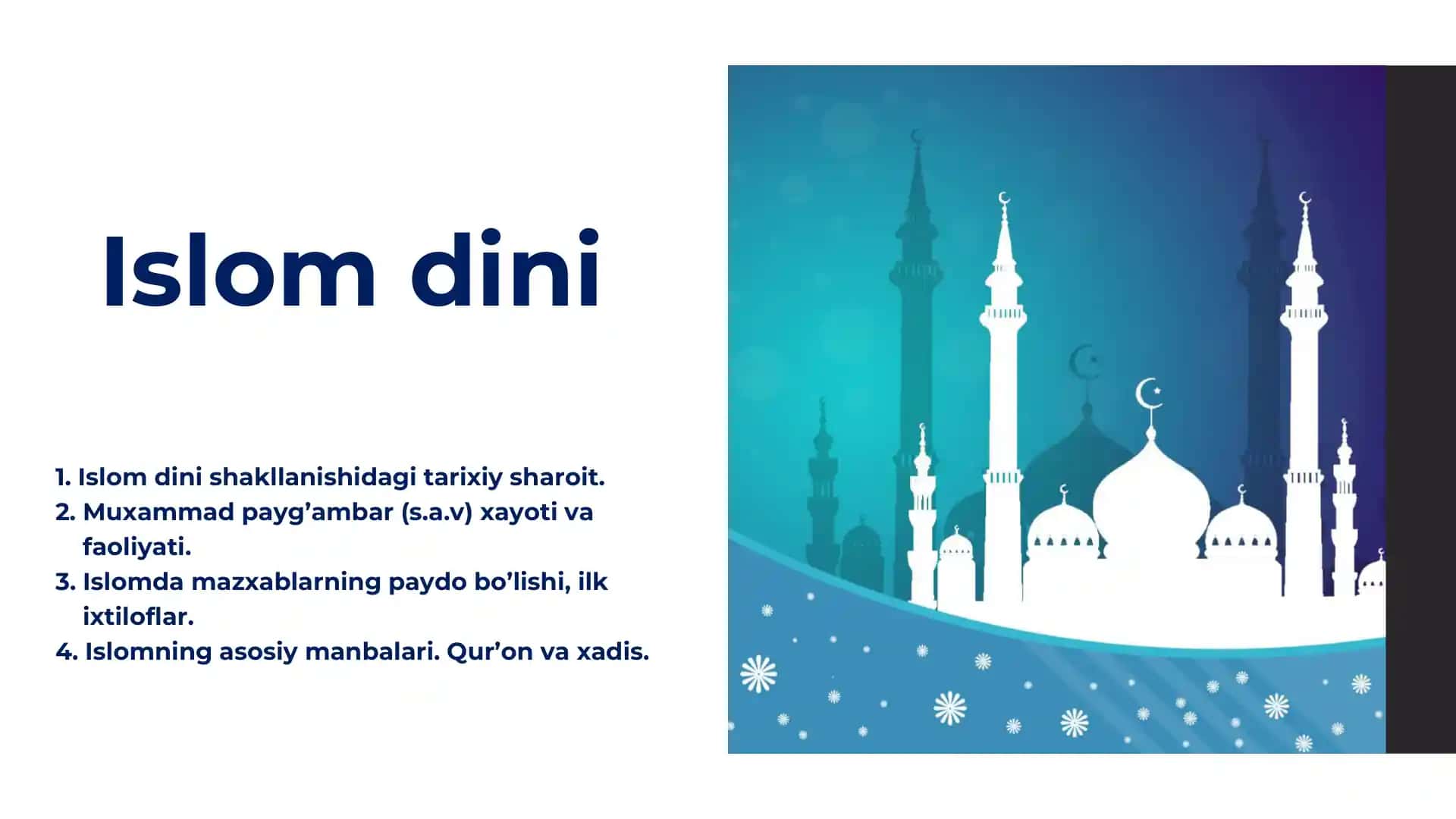 Islom dini shakllanishidagi tarixiy sharoit