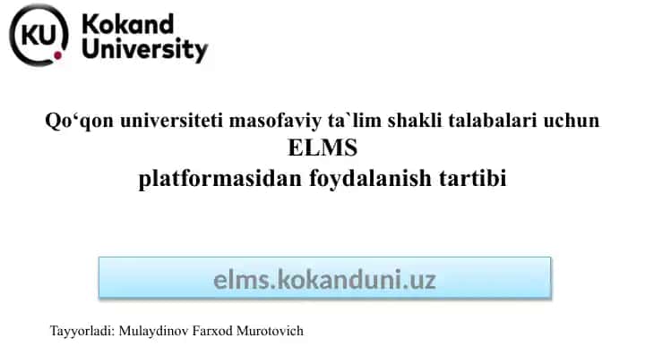 ELMS platformasi