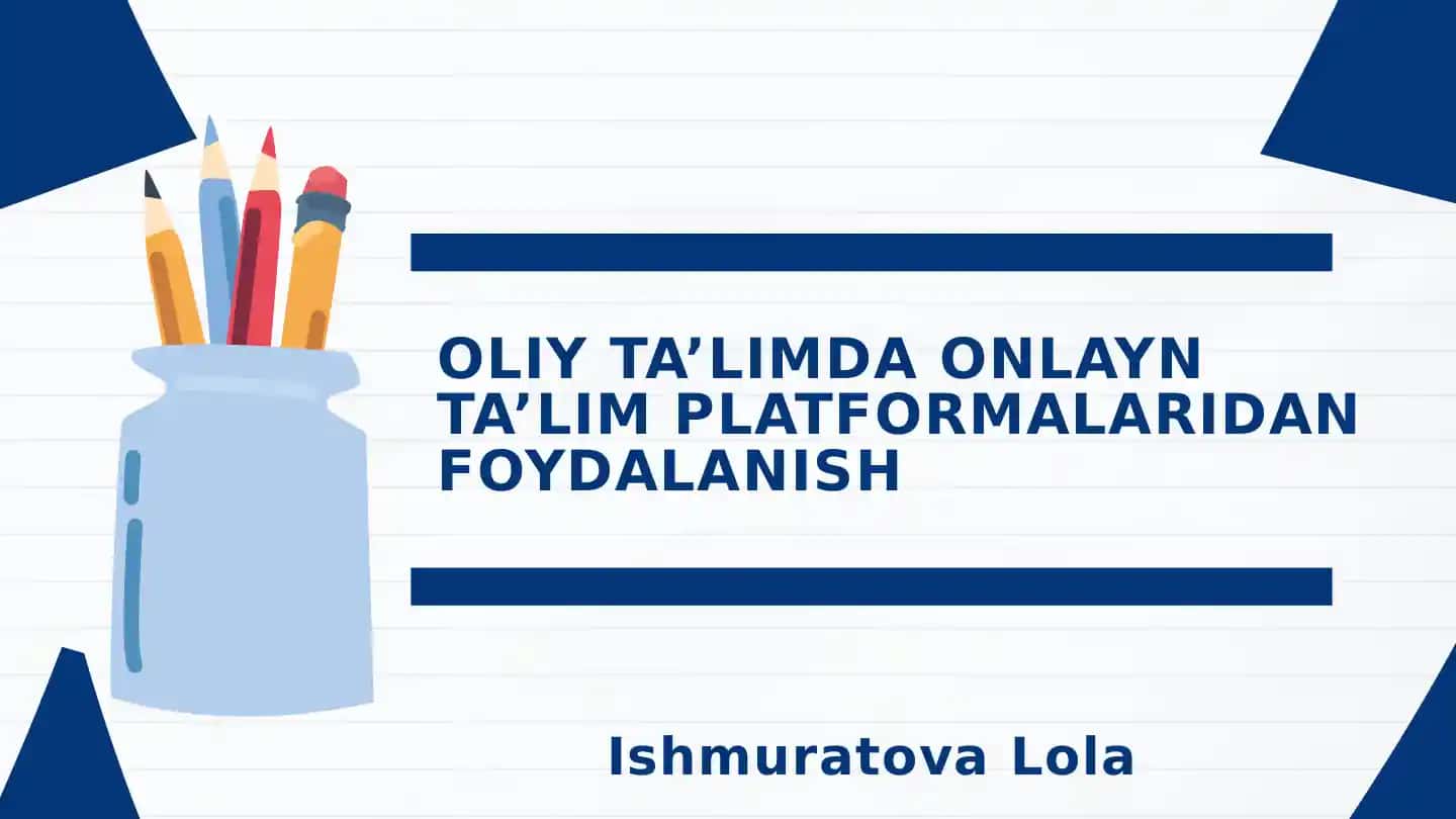 Onlayn Ta'lim Platformalari