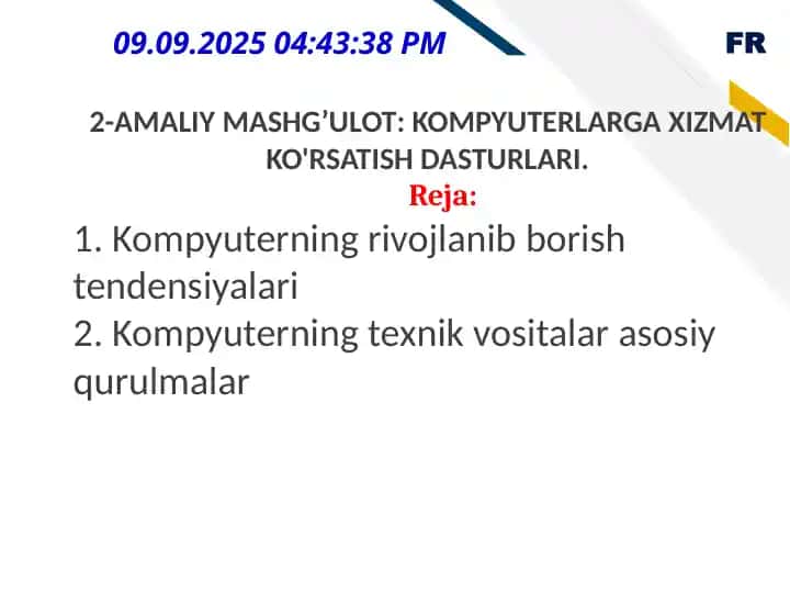 Kompyuterlarga Xizmat Ko'rsatish Dasturlari
