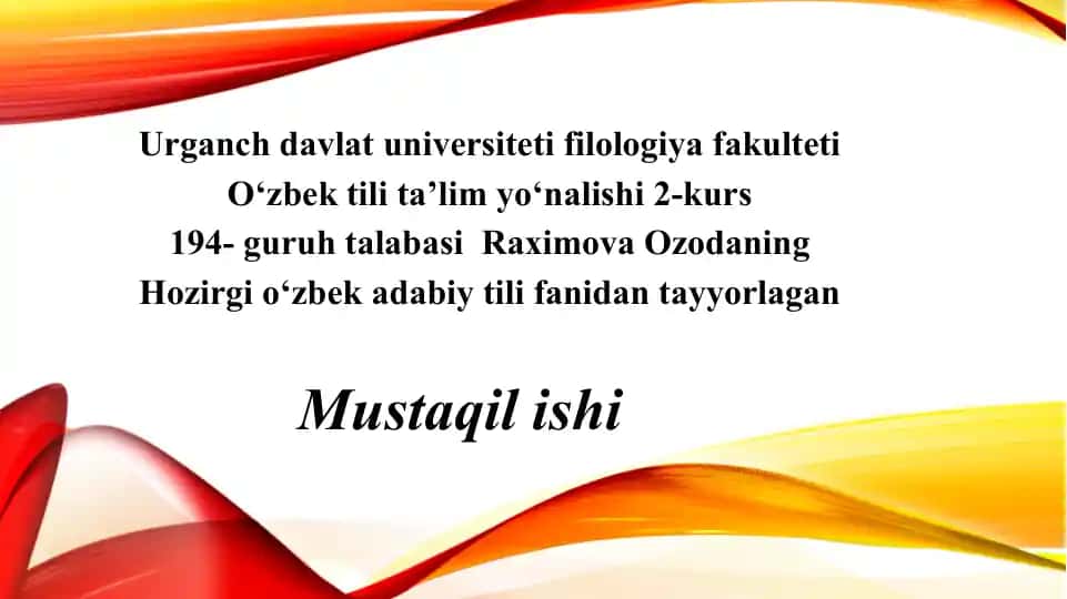 Tobetarkibli qo‘shma gaplar