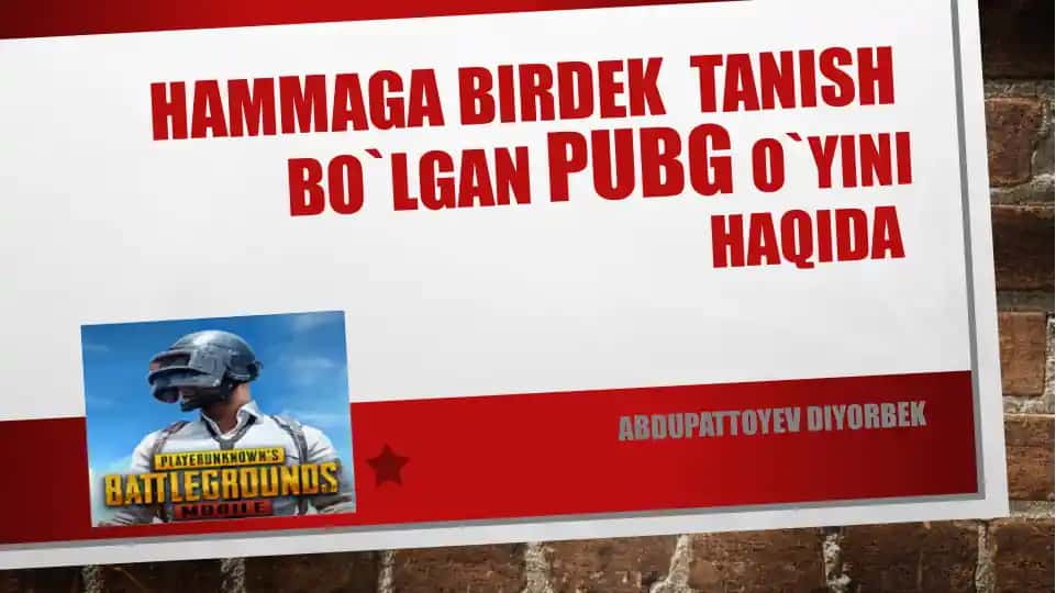 Pubgo`yinining Yaratilish Tarixi