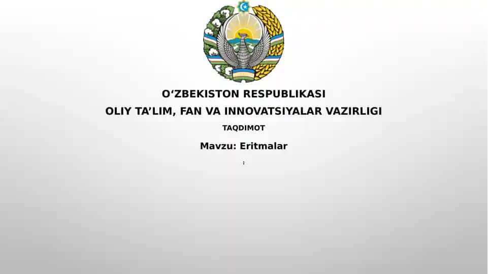 Yechimlar
