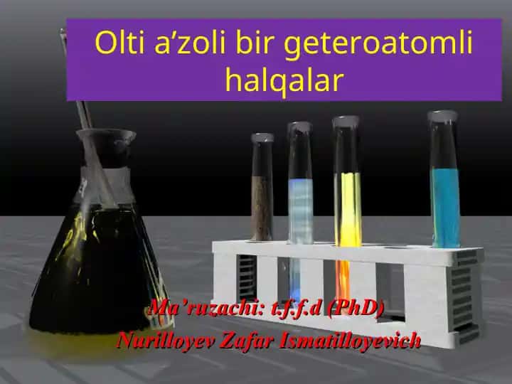 Geterosiklik birikmalar