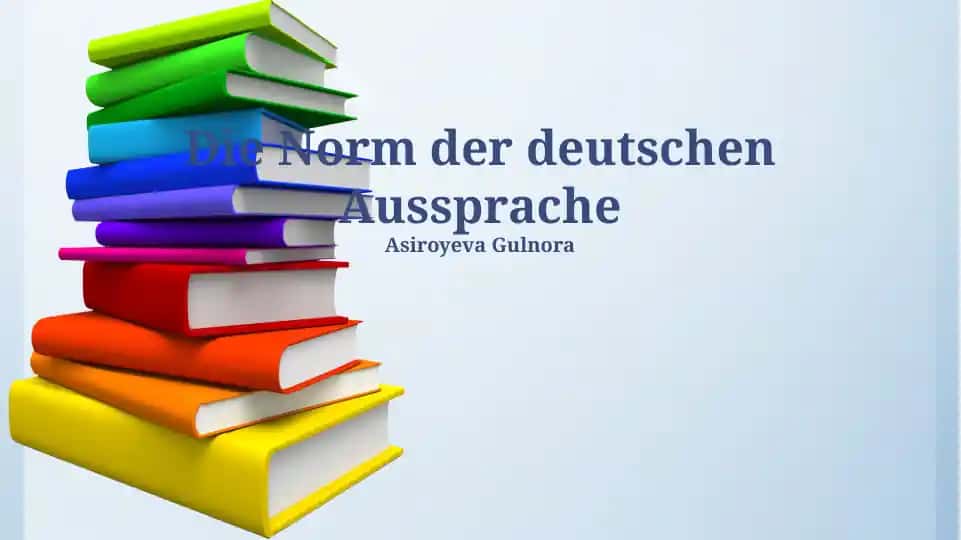 Die Norm der deutschen Aussprache